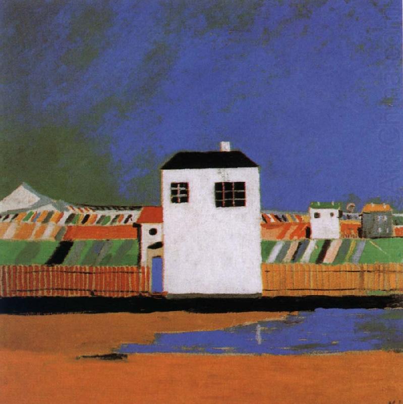 A white house in the landscape, Kasimir Malevich